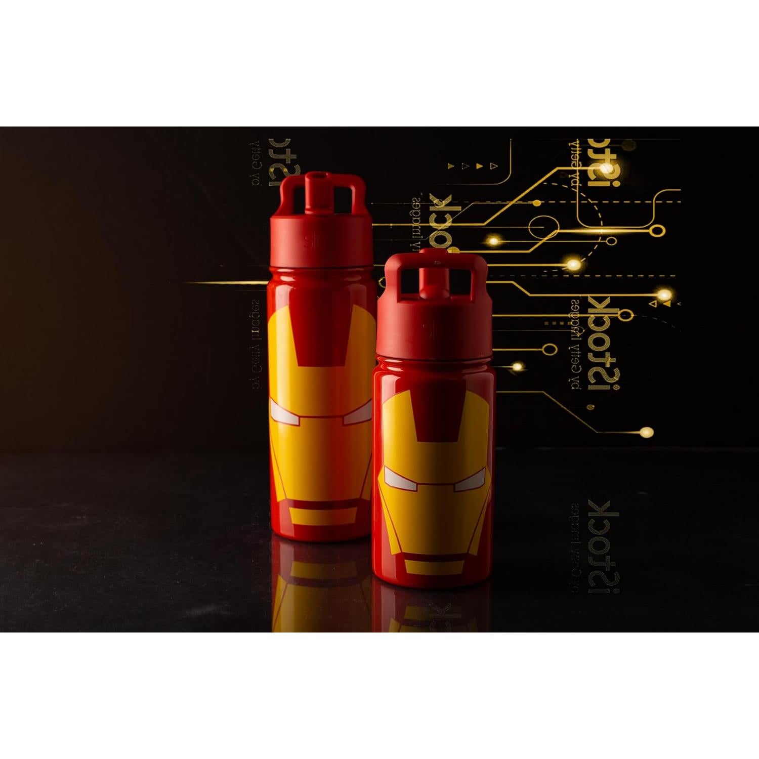 Botella de Agua Simple Modern Iron Man 18oz Aislada