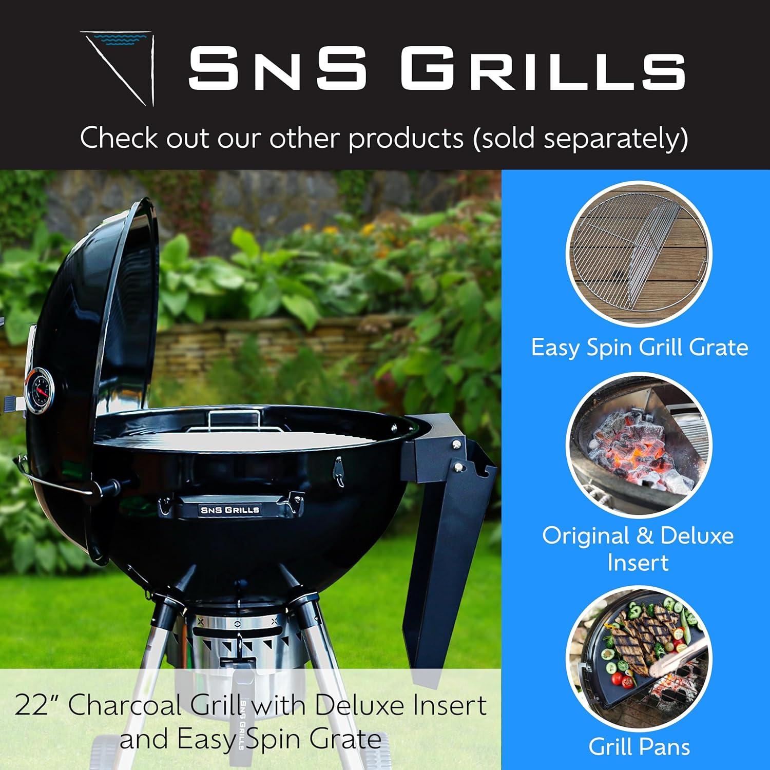 Rejilla de Cocción EasySpin SnS Grills 46 cm Acero Inoxidable