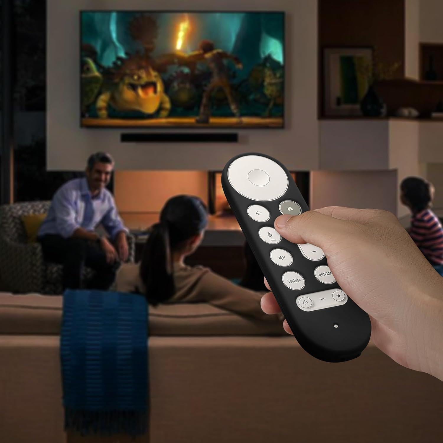 Funda de Silicona Suave kwmobile para Control Remoto Google TV 4K