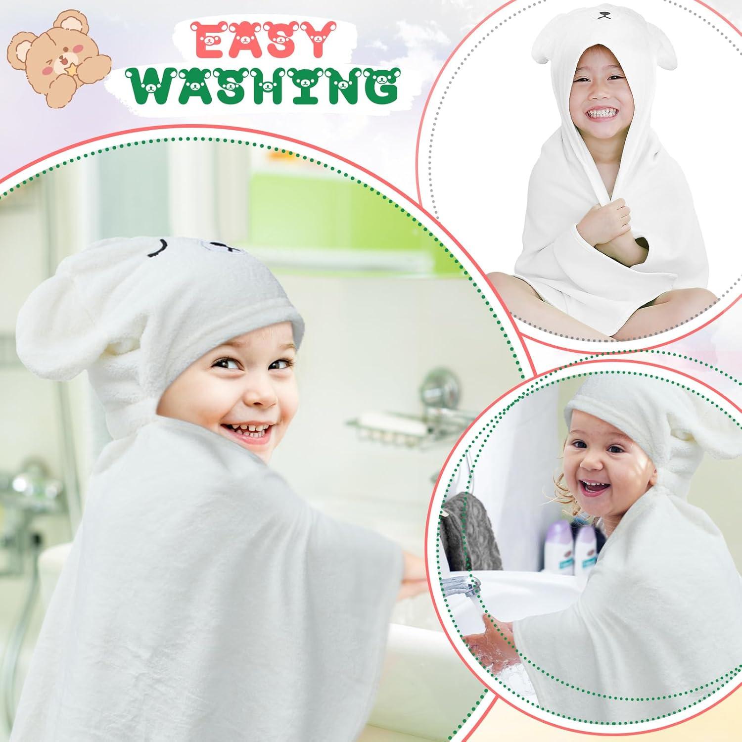 Toallas de Baño con Capucha Xtinmee 71x119 cm 2 Piezas