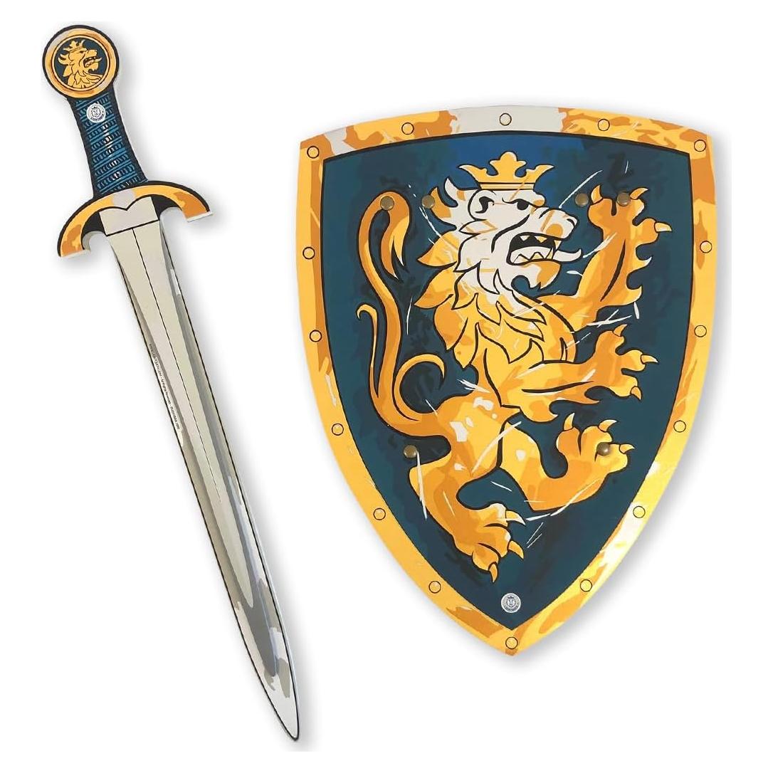 Espada y Escudo Caballero Noble Liontouch Azul 3-8 Años