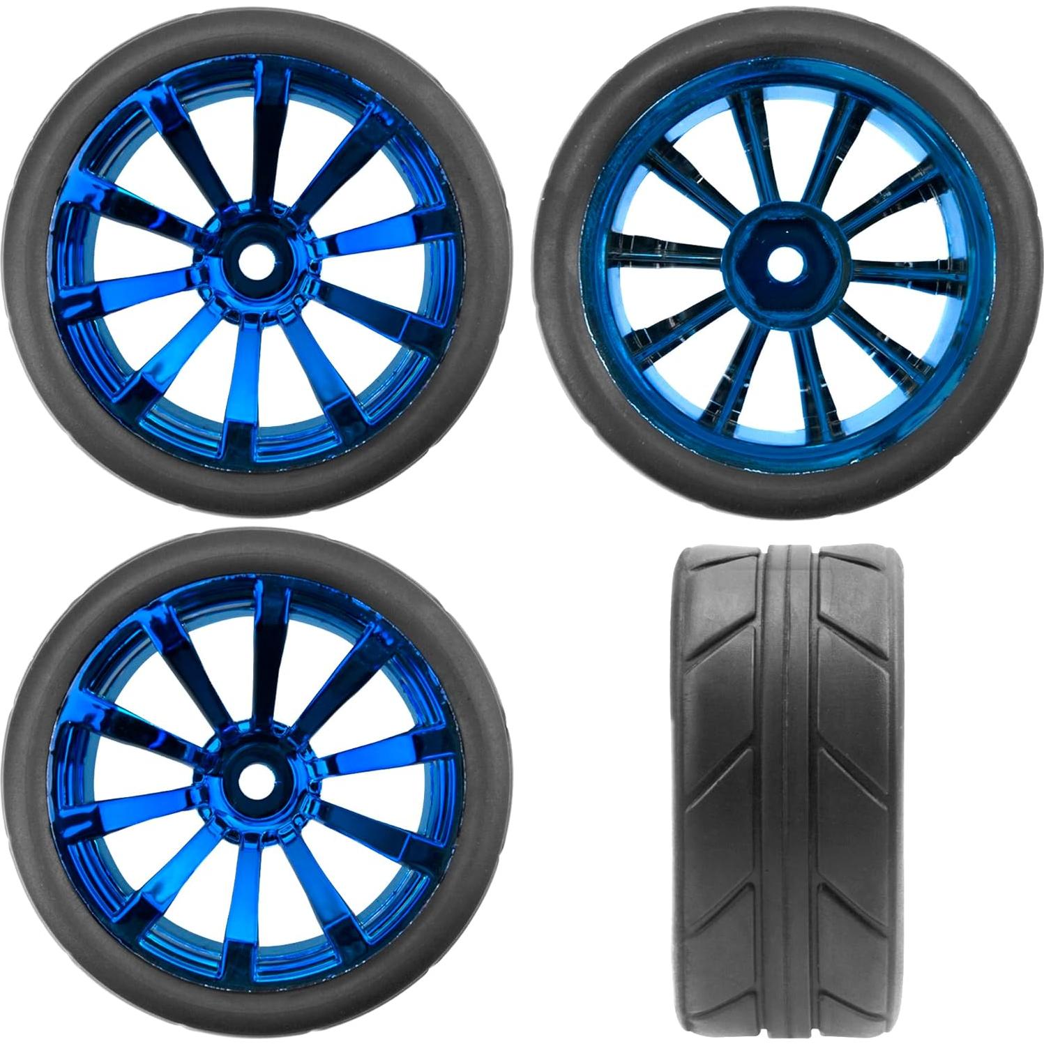 Neumáticos de Caucho 65mm y Ruedas de Plástico 12mm ShareGoo