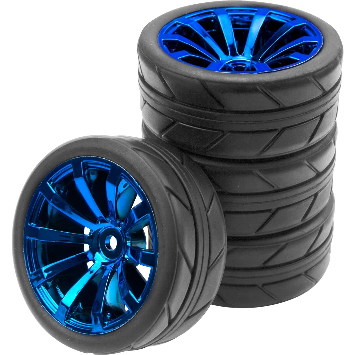 Neumáticos de Caucho 65mm y Ruedas de Plástico 12mm ShareGoo