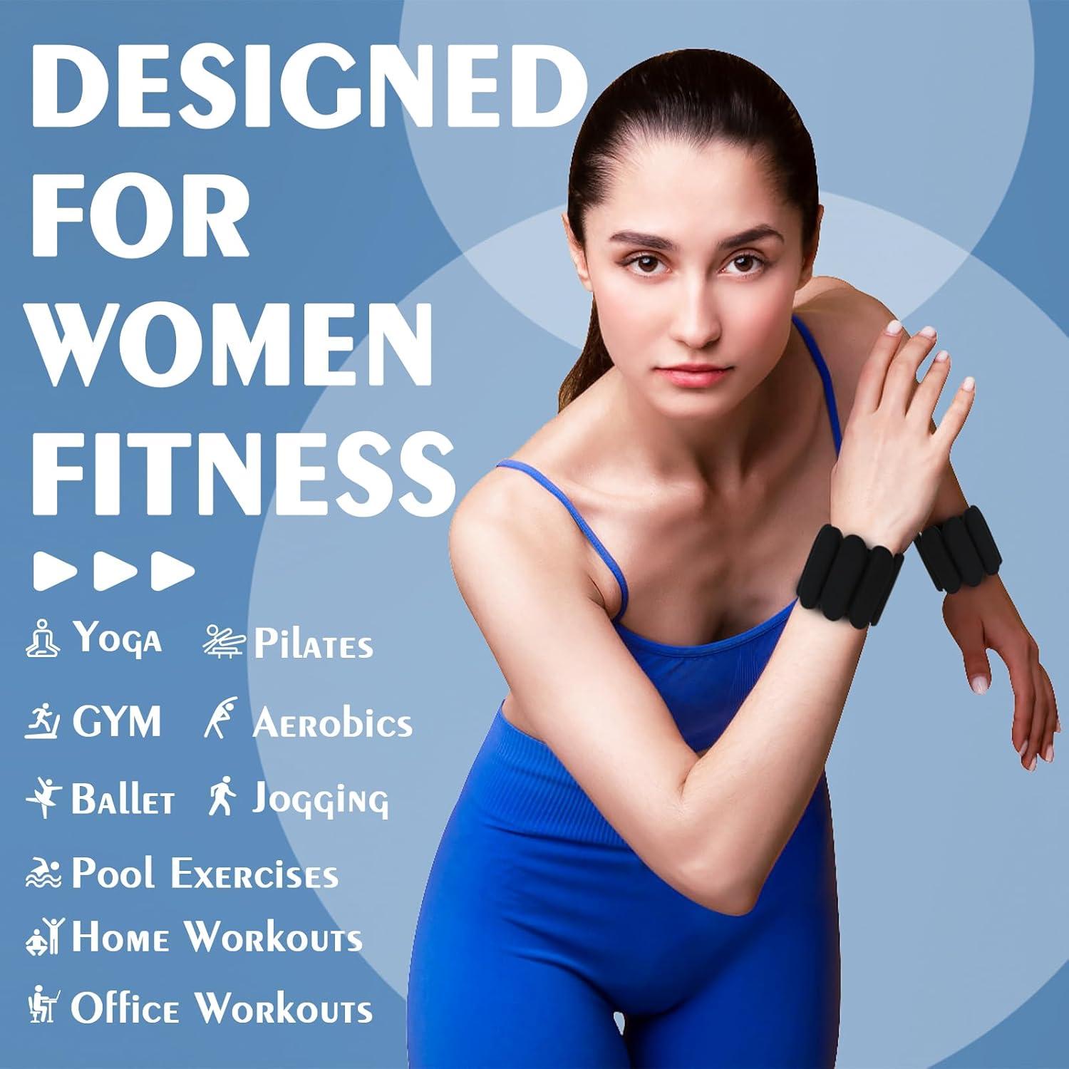 Pesas de Muñeca Grednfhat 0.9 kg Ajustables para Fitness