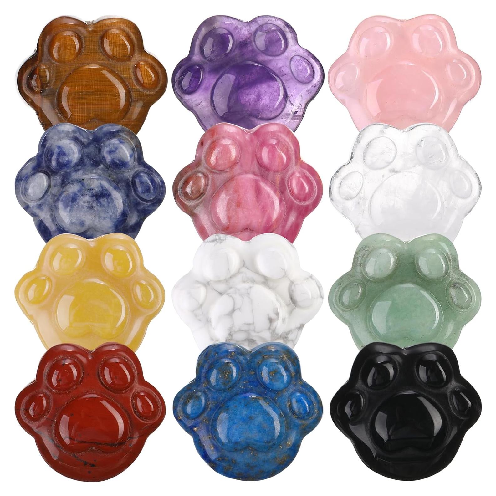 12 Piedras de Preocupación BBTO Multicolor para Ansiedad