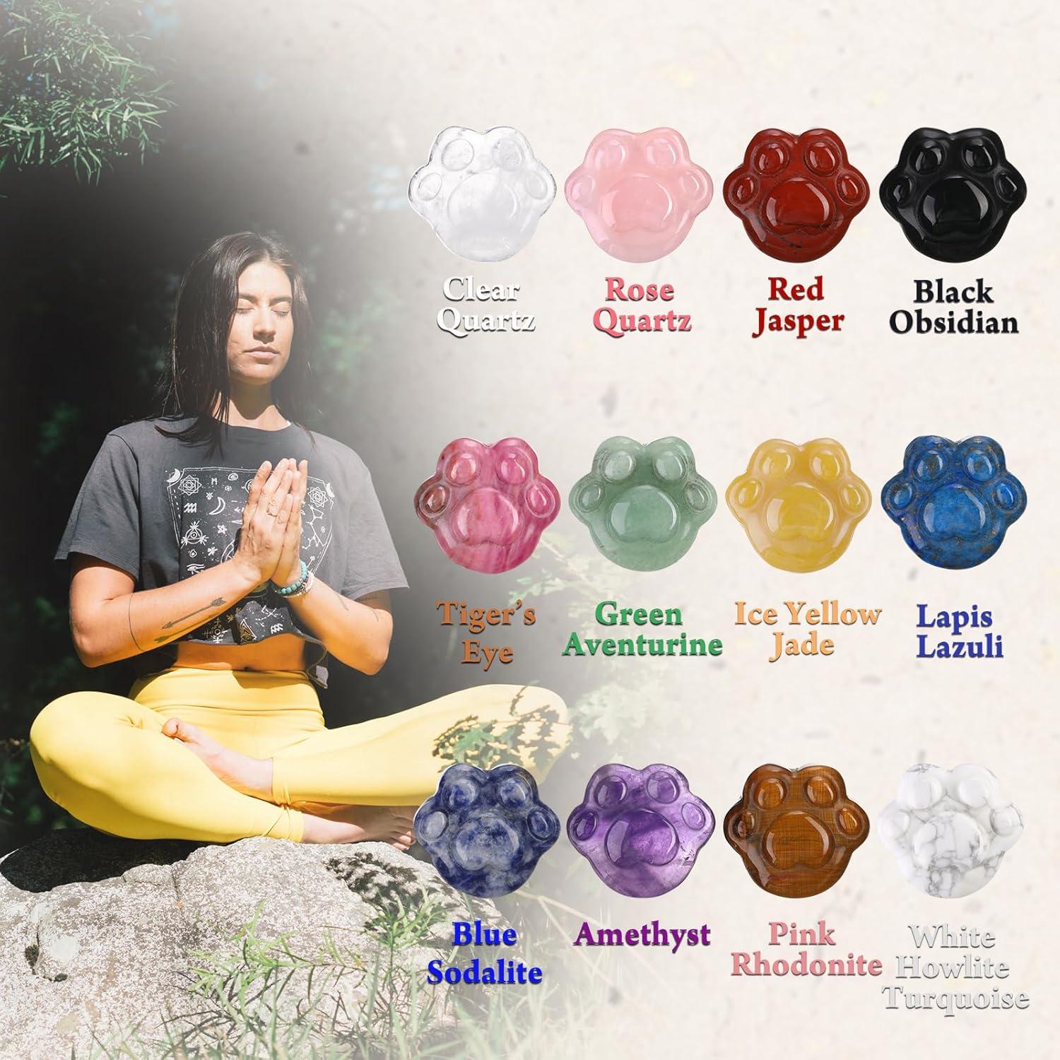 12 Piedras de Preocupación BBTO Multicolor para Ansiedad