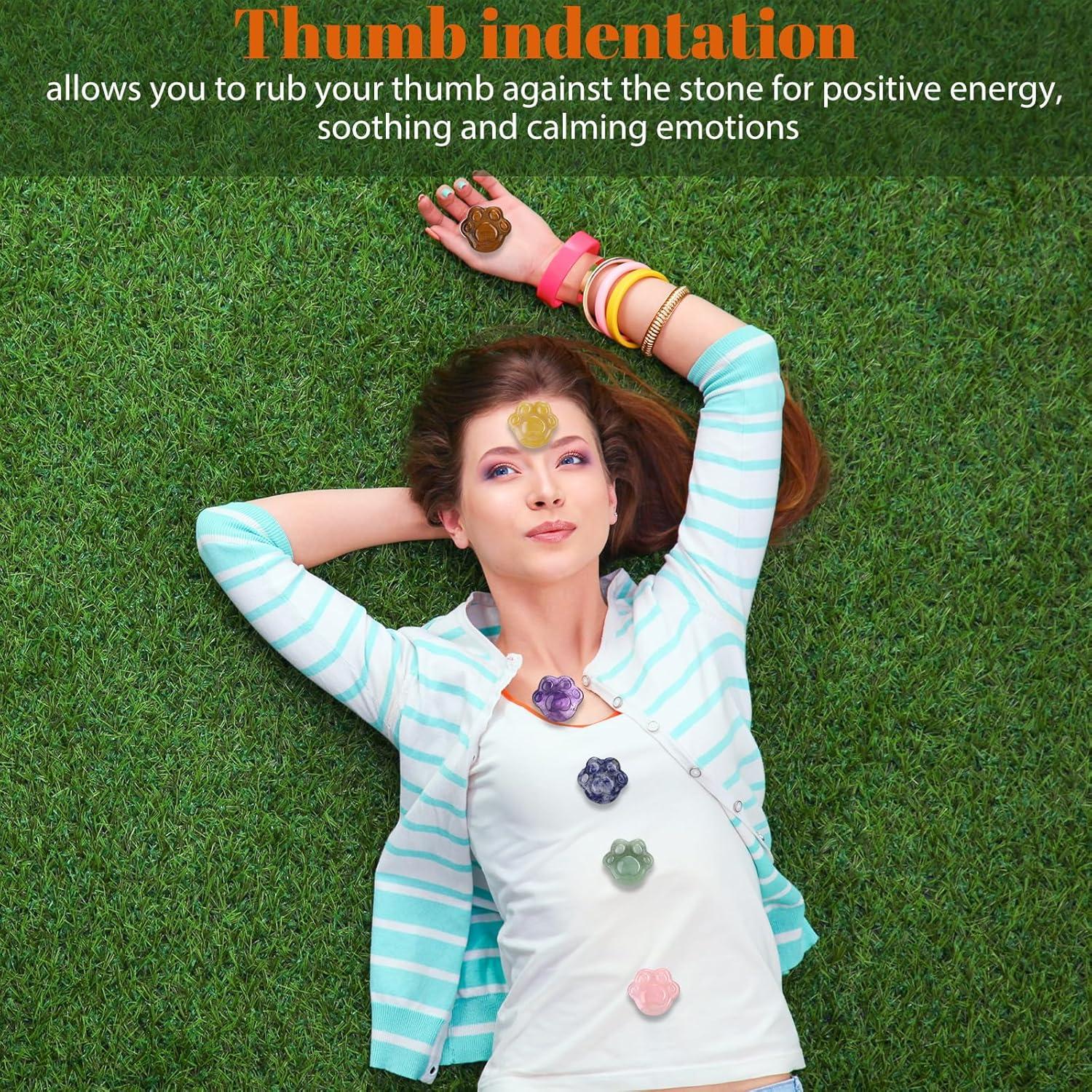 12 Piedras de Preocupación BBTO Multicolor para Ansiedad