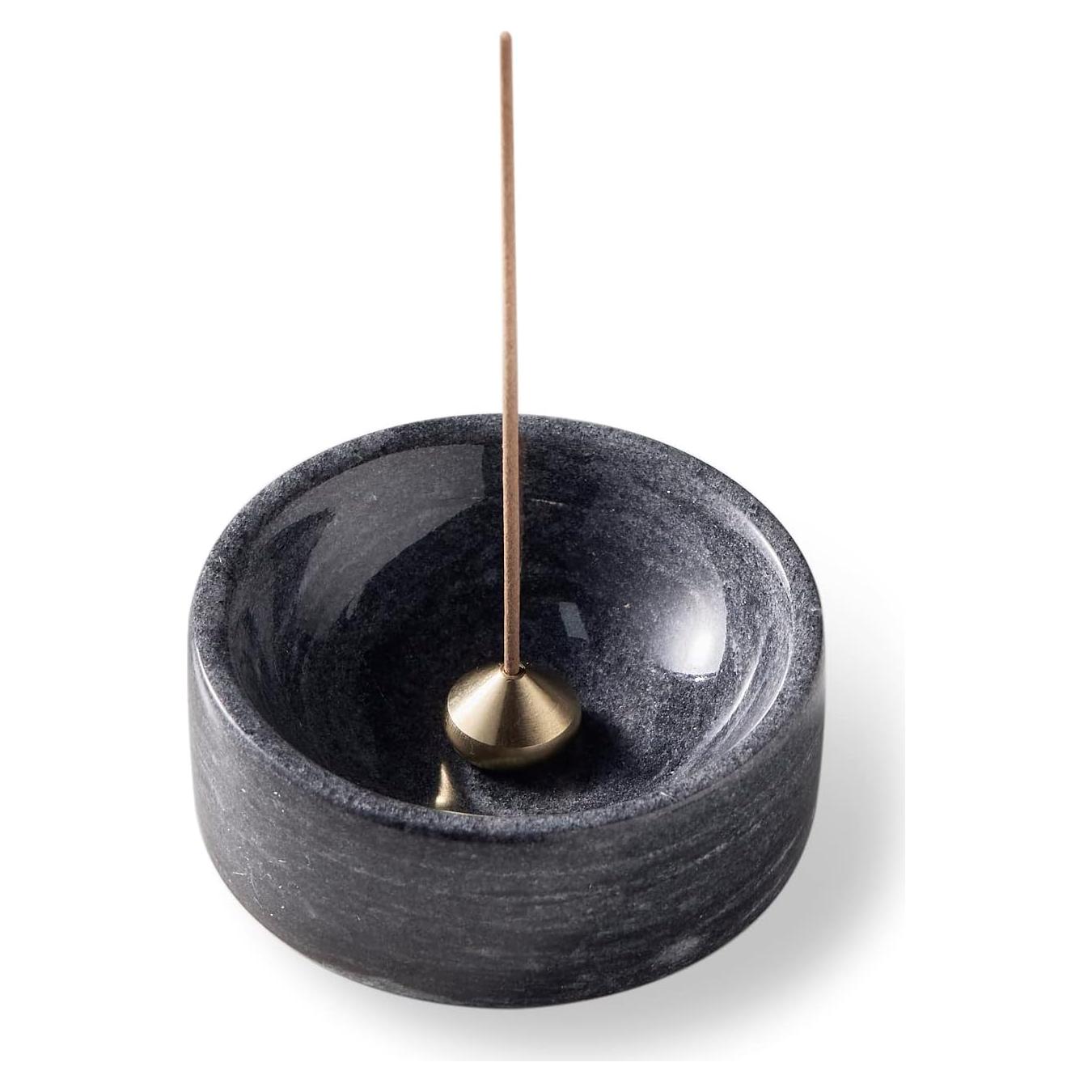 Soporte de Incienso de Mármol PHINILUX 7.62 cm Gris