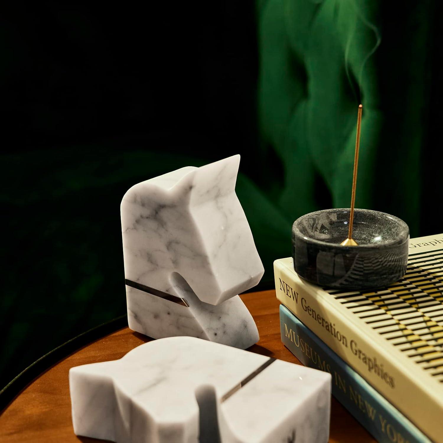 Soporte de Incienso de Mármol PHINILUX 7.62 cm Gris