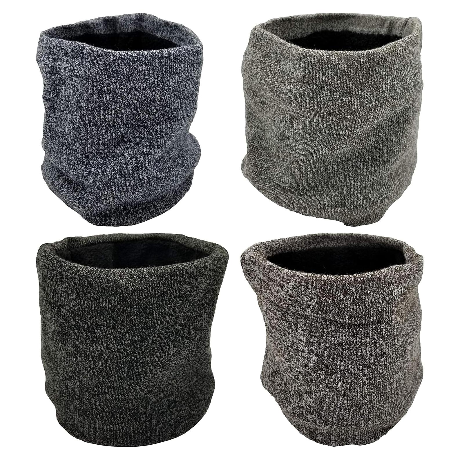 Paquete de 4 Gaiters de Cuello Térmicos para Invierno