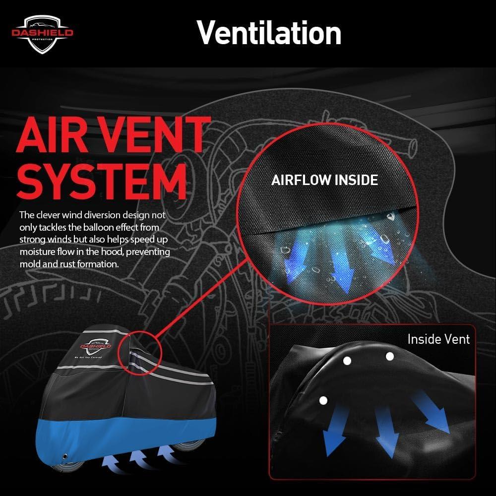Cubierta de Motocicleta DASHIELD Universal Impermeable 203 cm