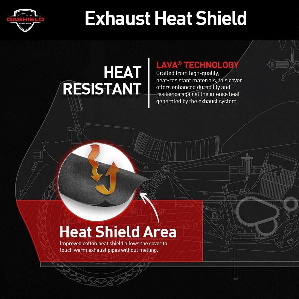 Cubierta de Motocicleta DASHIELD Universal Impermeable 203 cm