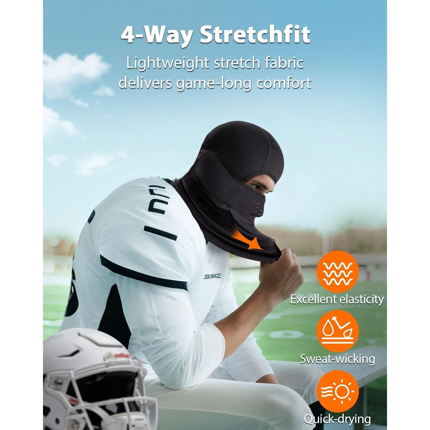 Balaclava RIGWARL Negra Unisex Transpirable y Secado Rápido