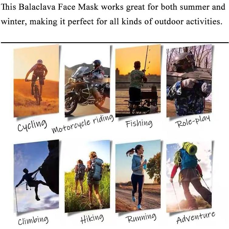 Mascarilla Balaclava Unisex 10 Pcs Poliéster Protector UV
