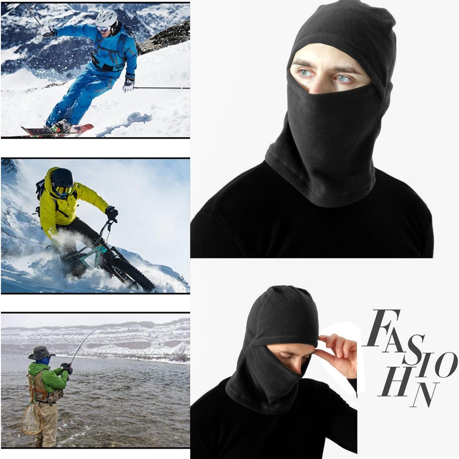 Pasamontañas Térmico Forro Polar Unisex Negro-Gris