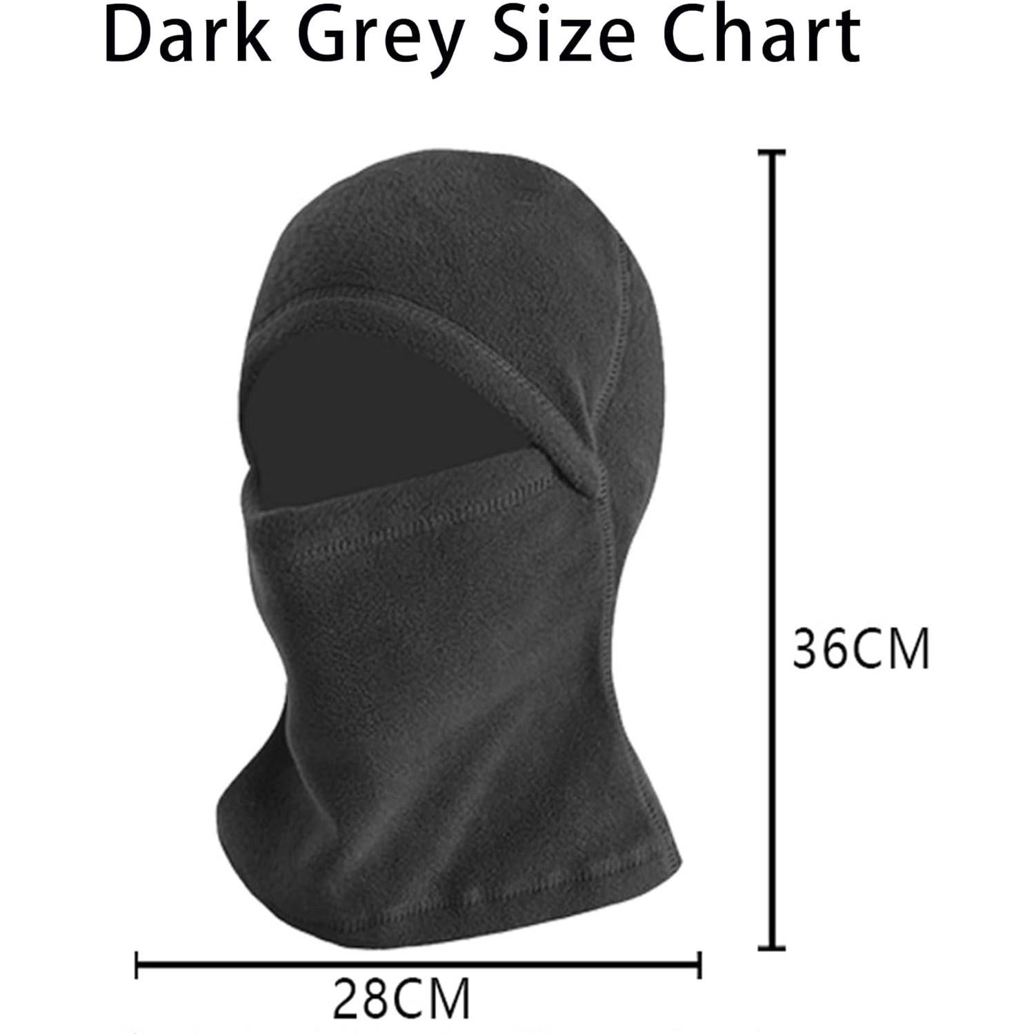 Pasamontañas Térmico Forro Polar Unisex Negro-Gris