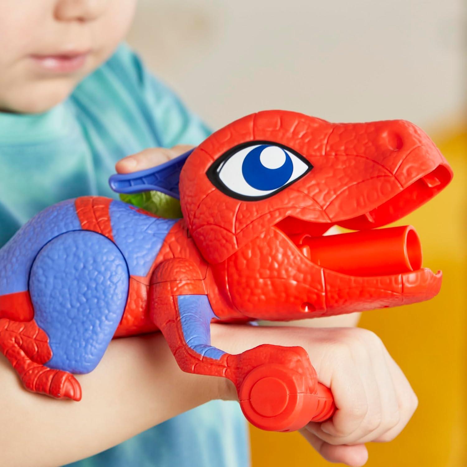 Lanzador de Telarañas NERF Spidey-Rex para Niños 4-7 Años
