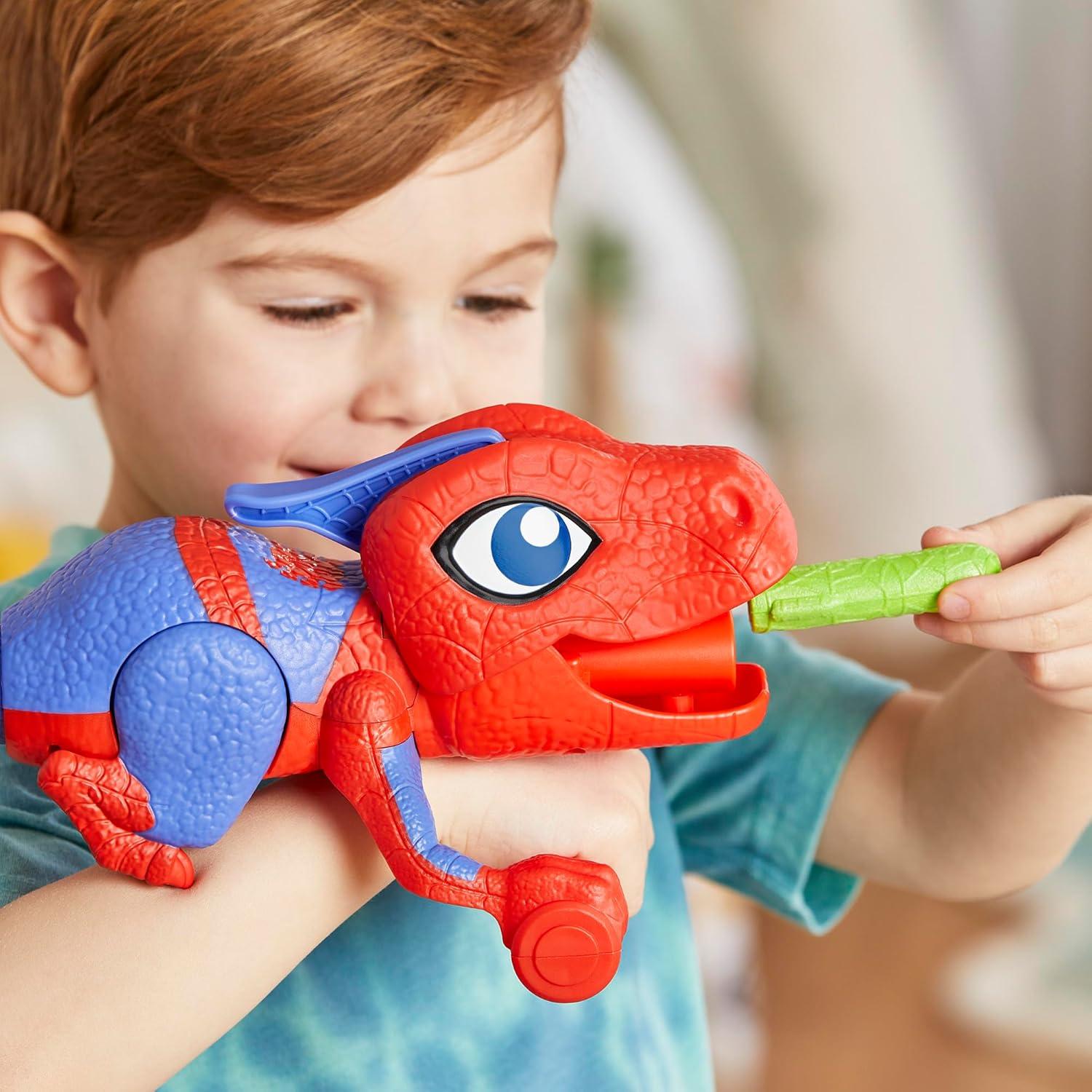 Lanzador de Telarañas NERF Spidey-Rex para Niños 4-7 Años