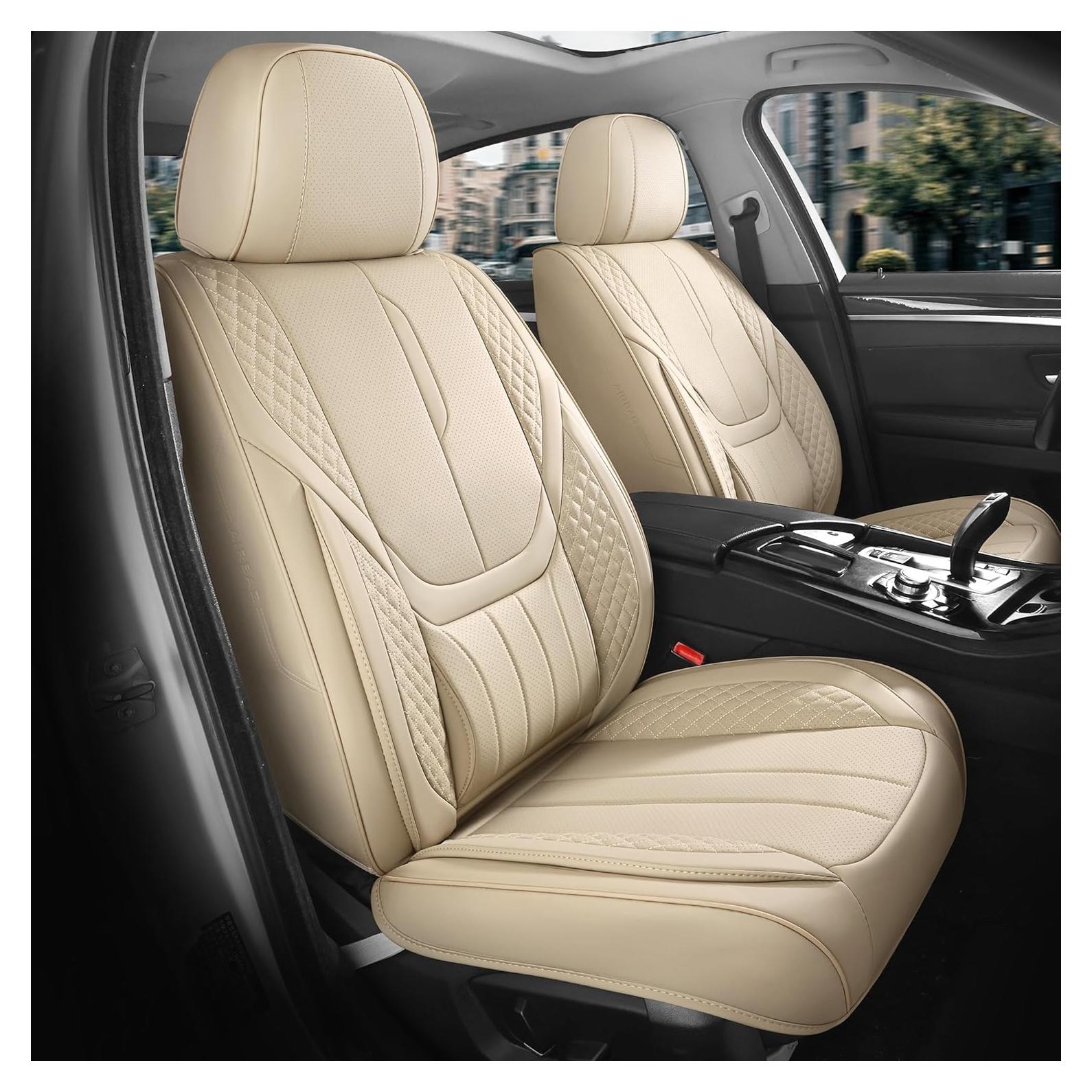 Cubiertas de Asientos de Coche FEINEPRO Juego Completo Beige