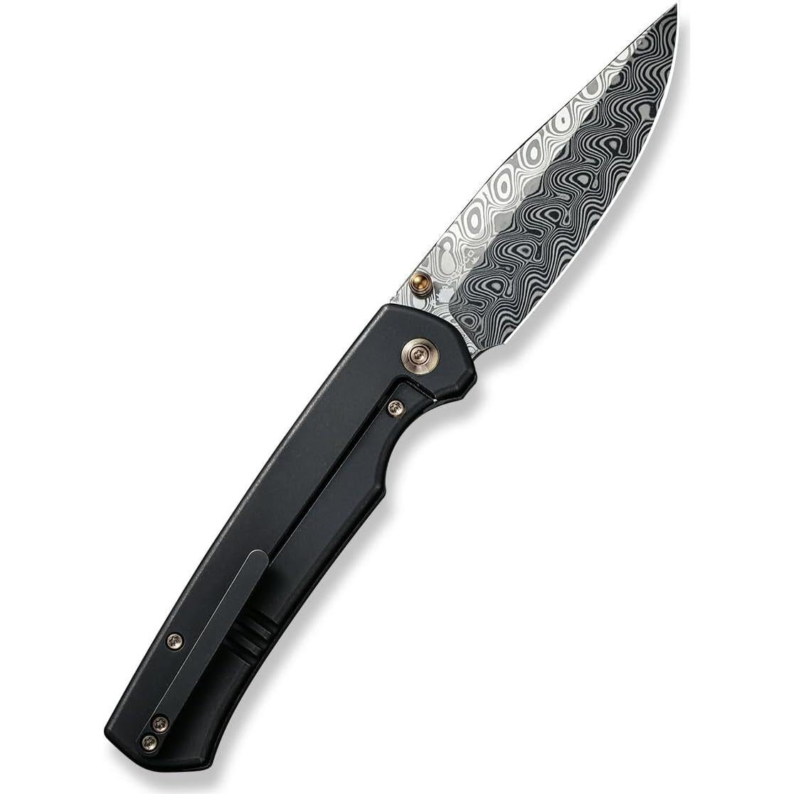 Cuchillo WE Knife WE21046DS1 Damasteel 8.89cm Titanio