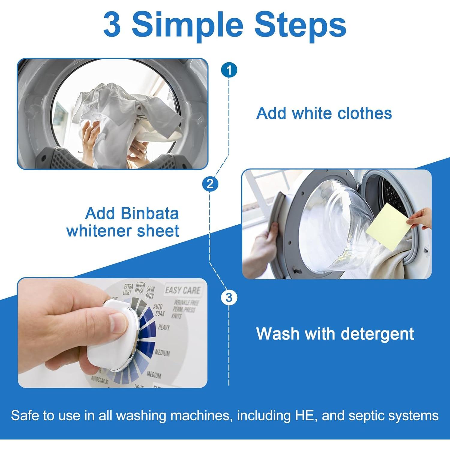 Hojas Blanqueadoras Binbata 78 Unidades - Sin Fragancia, Biodegradables