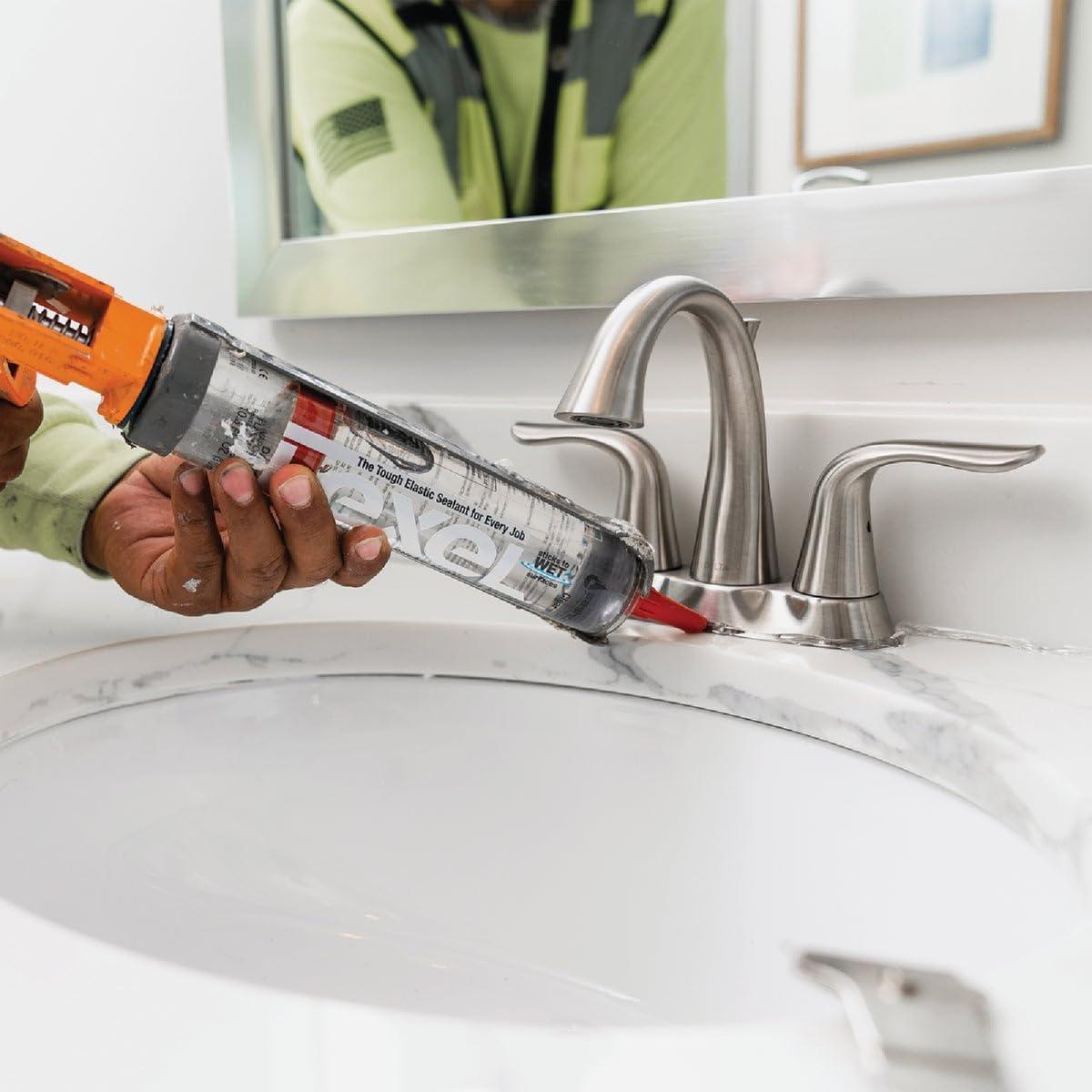 Sellador transparente Sashco Lexel 10.5 oz - Adhesivo caucho