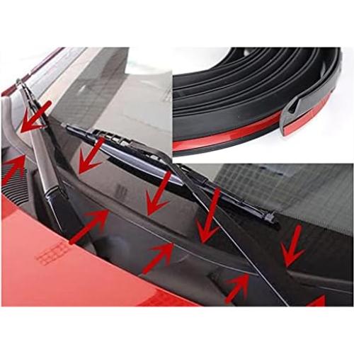 Tira de Sellado de Goma GoldWheel 2.44m para Parabrisas Negro