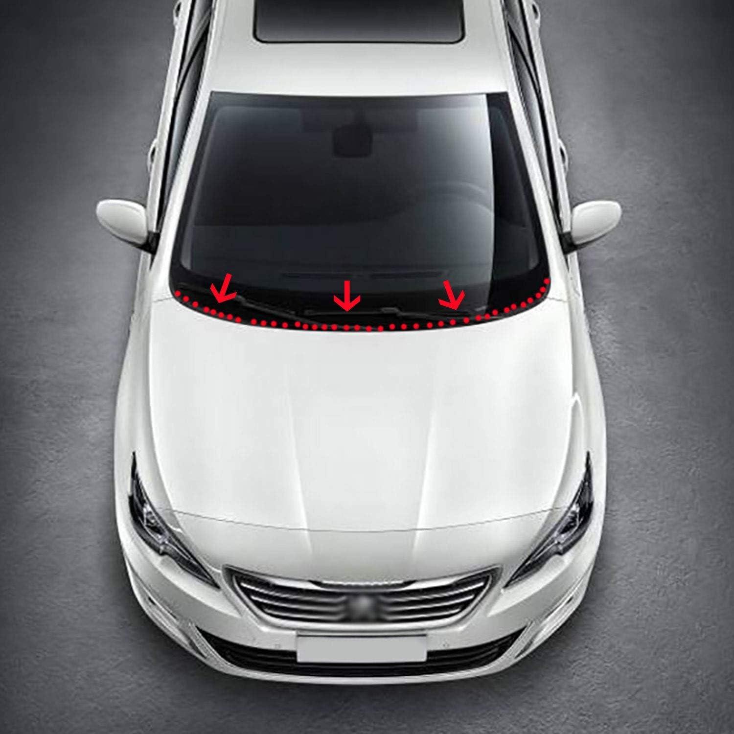 Tira de Sellado de Goma GoldWheel 2.44m para Parabrisas Negro