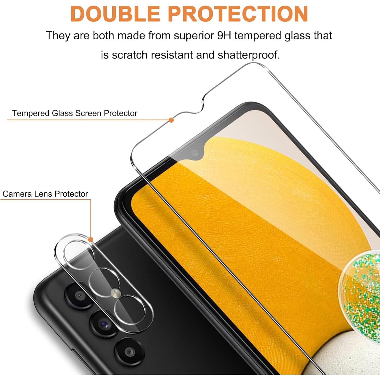Paquete 2 Protectores Pantalla y Lente Samsung Galaxy A13 6.5"