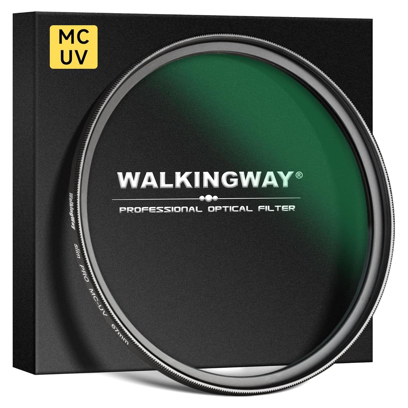 Filtro UV 37mm Walking Way - Vidrio Óptico HD, 28 Capas