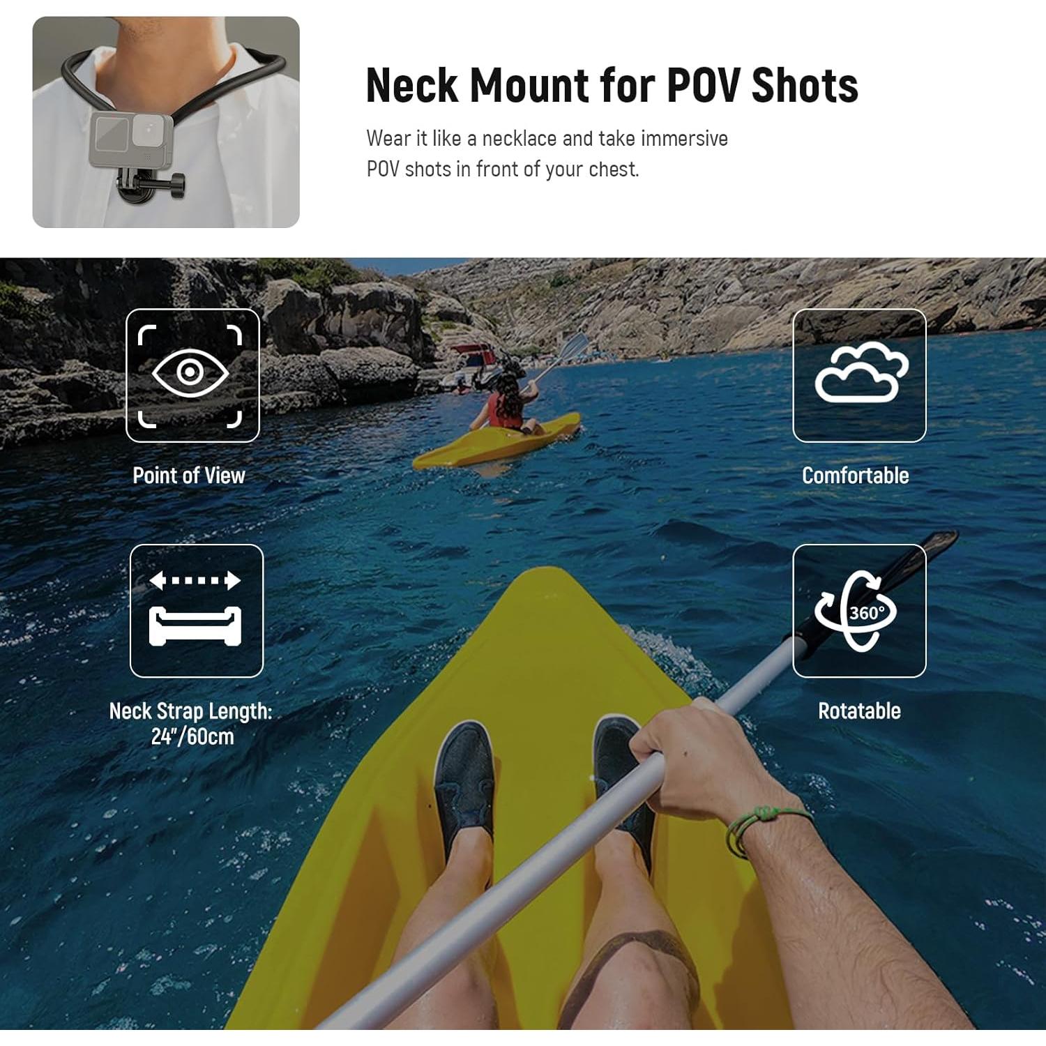 Soporte Magnético para Cuello NEEWER GP15 para GoPro y Teléfonos