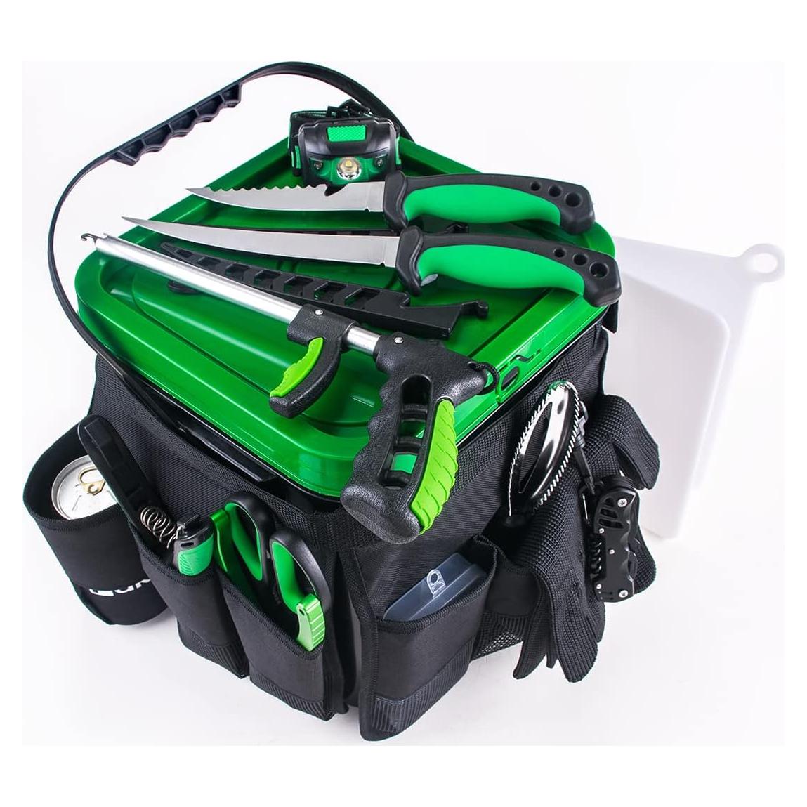 Kit de Pesca Pak con Cuchillo de Filete 15.24 cm y Balde 9.46L