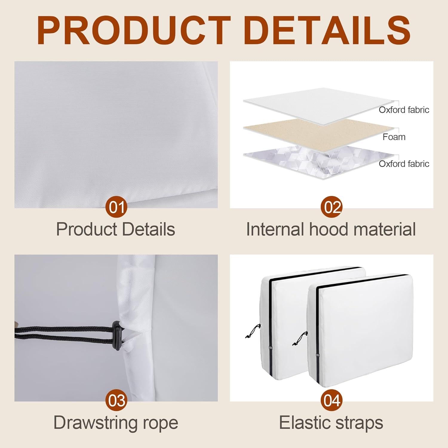 Paquete de 2 fundas para aire acondicionado Nkiy Quen 52x40 cm