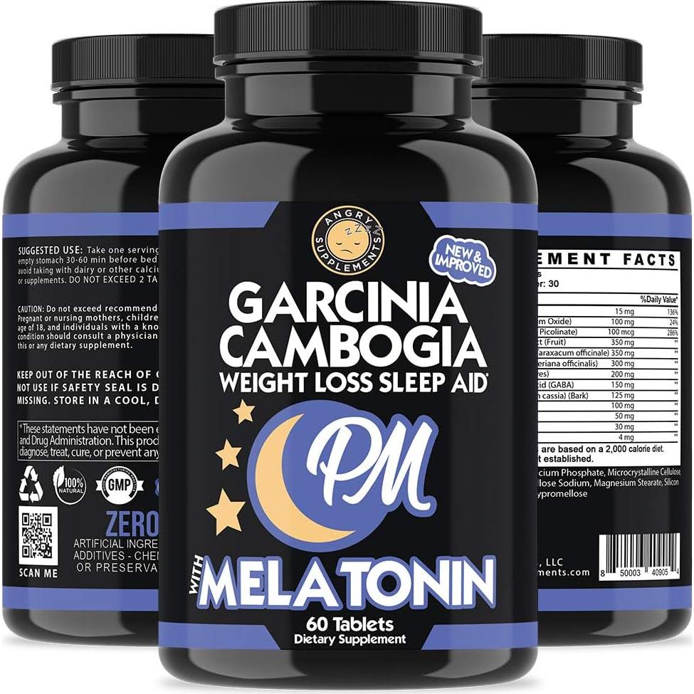 Garcinia Cambogia PM Angry Supplements 60 Cápsulas Pérdida de Peso