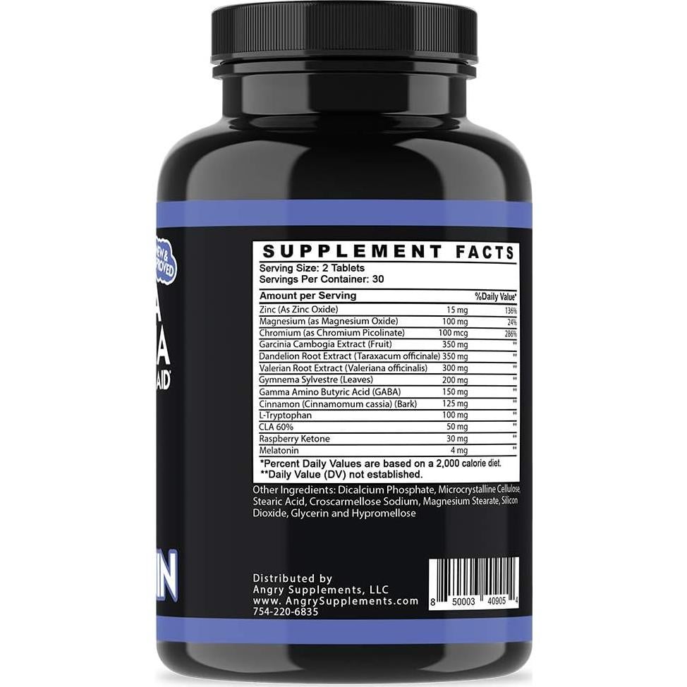 Garcinia Cambogia PM Angry Supplements 60 Cápsulas Pérdida de Peso