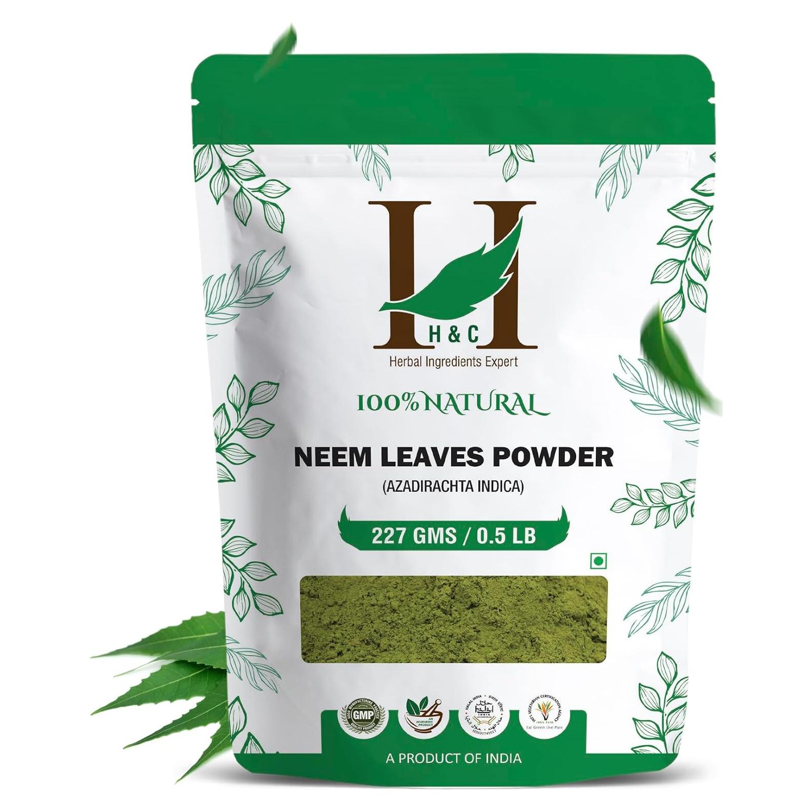 Polvo de Hojas de Neem Natural H&C 227 Gramos - Bienestar