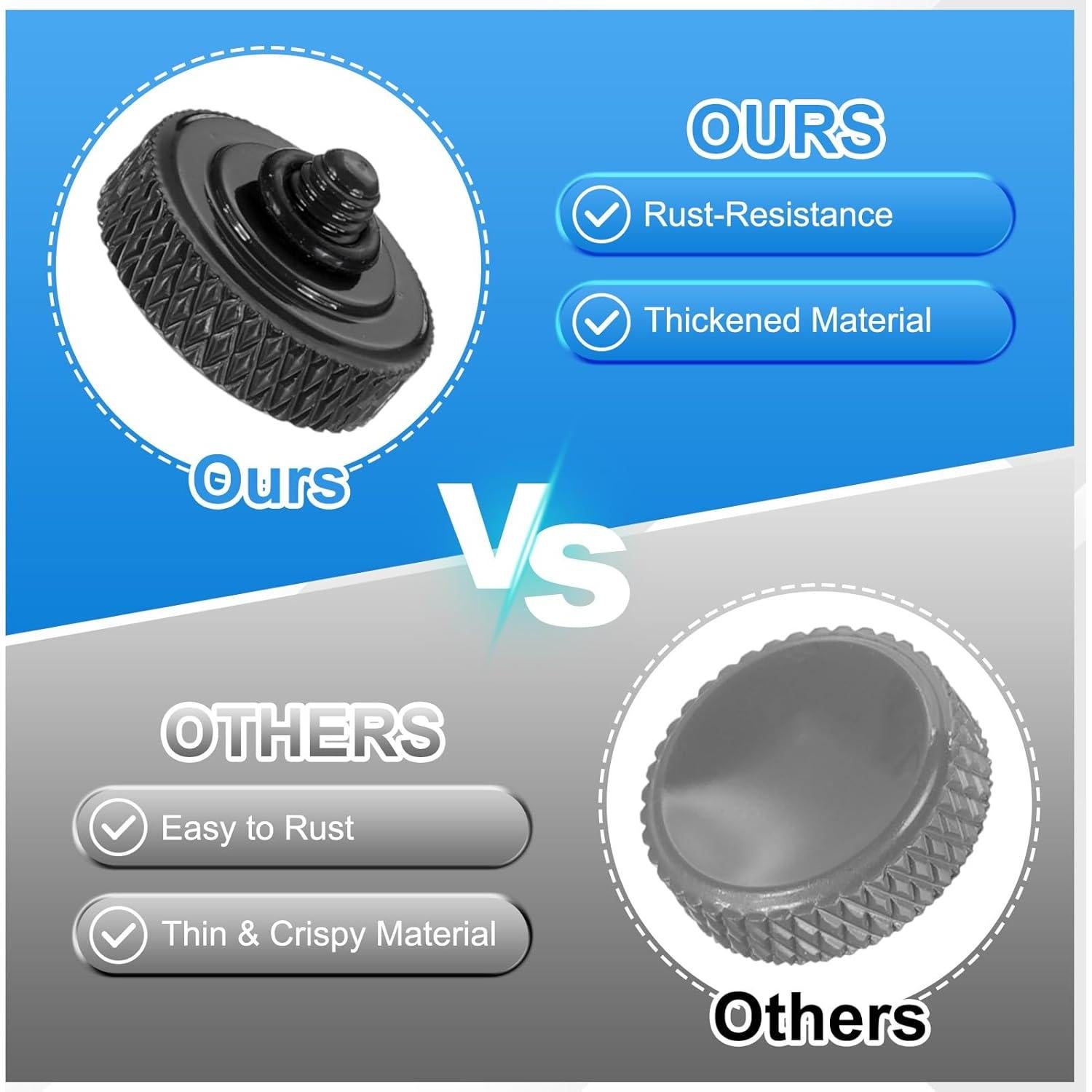 Botón de Disparo PATIKIL 4 Pack Cobre 12mm Negro