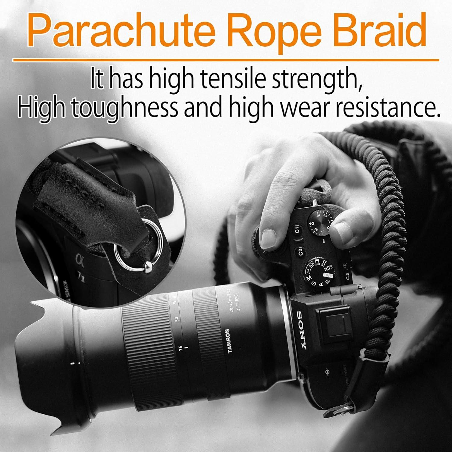 Correa para cámara AQAREA de 104 cm, soporte 10 kg, negra