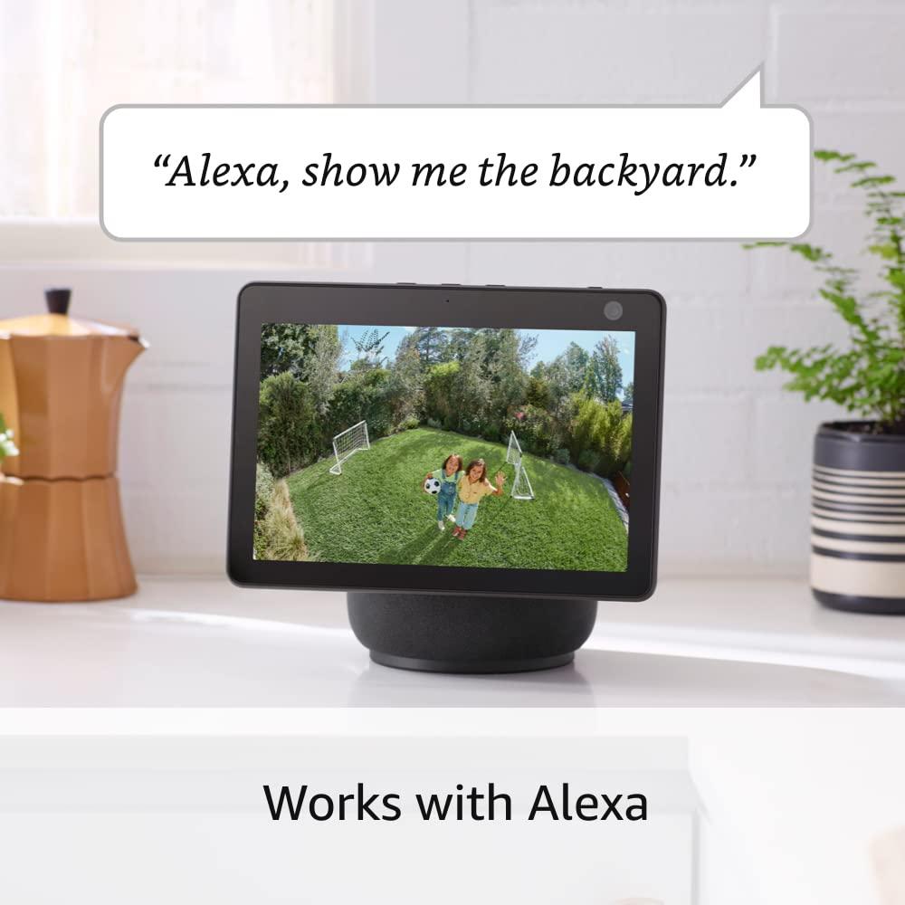 Like-New Ring Spotlight Cam Plus, Battery | Home or business security with HD video, Two-Way Talk, Color Night Vision, and Security Siren (2022 release) - Black