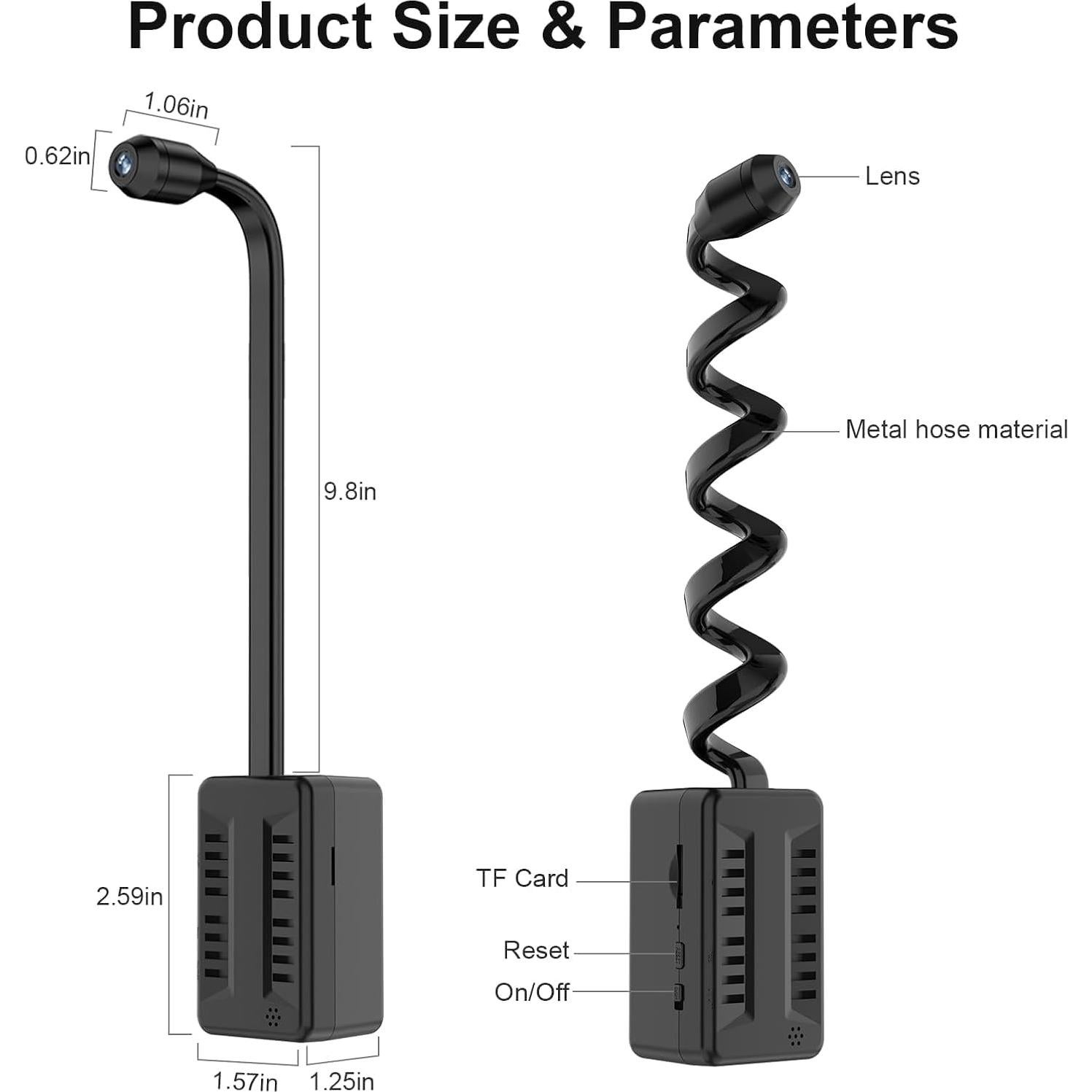 Mini Cámara Espía WiFi 1080P S29-BG Detección Movimiento