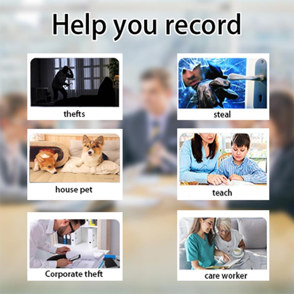 Cámara Oculta K6 1080P 10000mAh Visión Nocturna