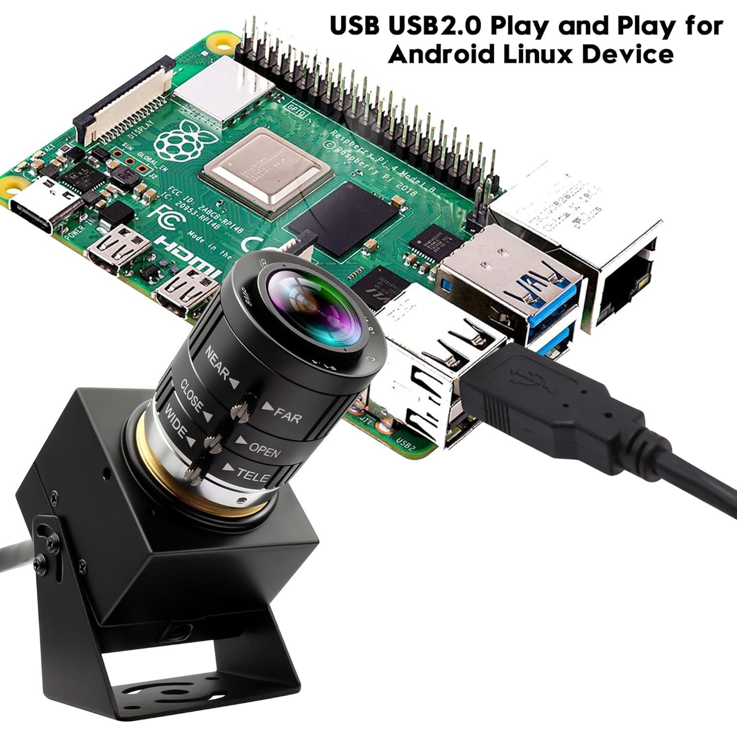 Cámara USB 5MP IFWATER con obturador global 1944P 50FPS