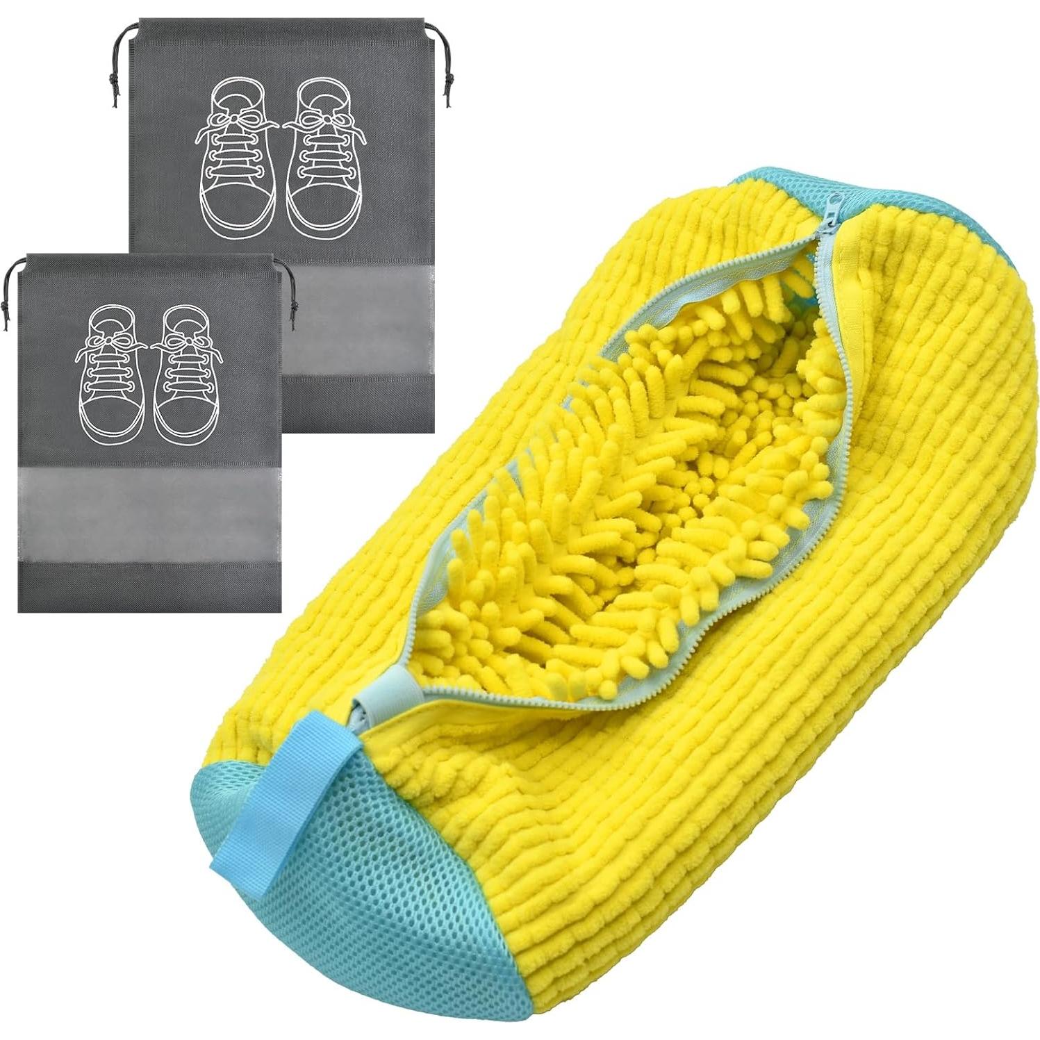 Bolsa de Lavado de Zapatos Heuihm Amarillo 40x20 cm Reutilizable