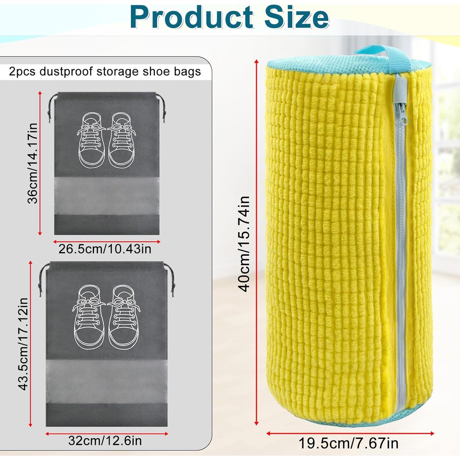 Bolsa de Lavado de Zapatos Heuihm Amarillo 40x20 cm Reutilizable