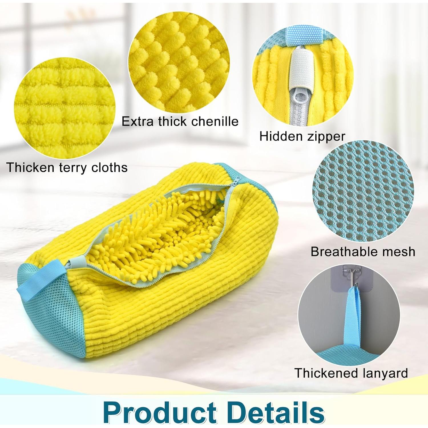 Bolsa de Lavado de Zapatos Heuihm Amarillo 40x20 cm Reutilizable