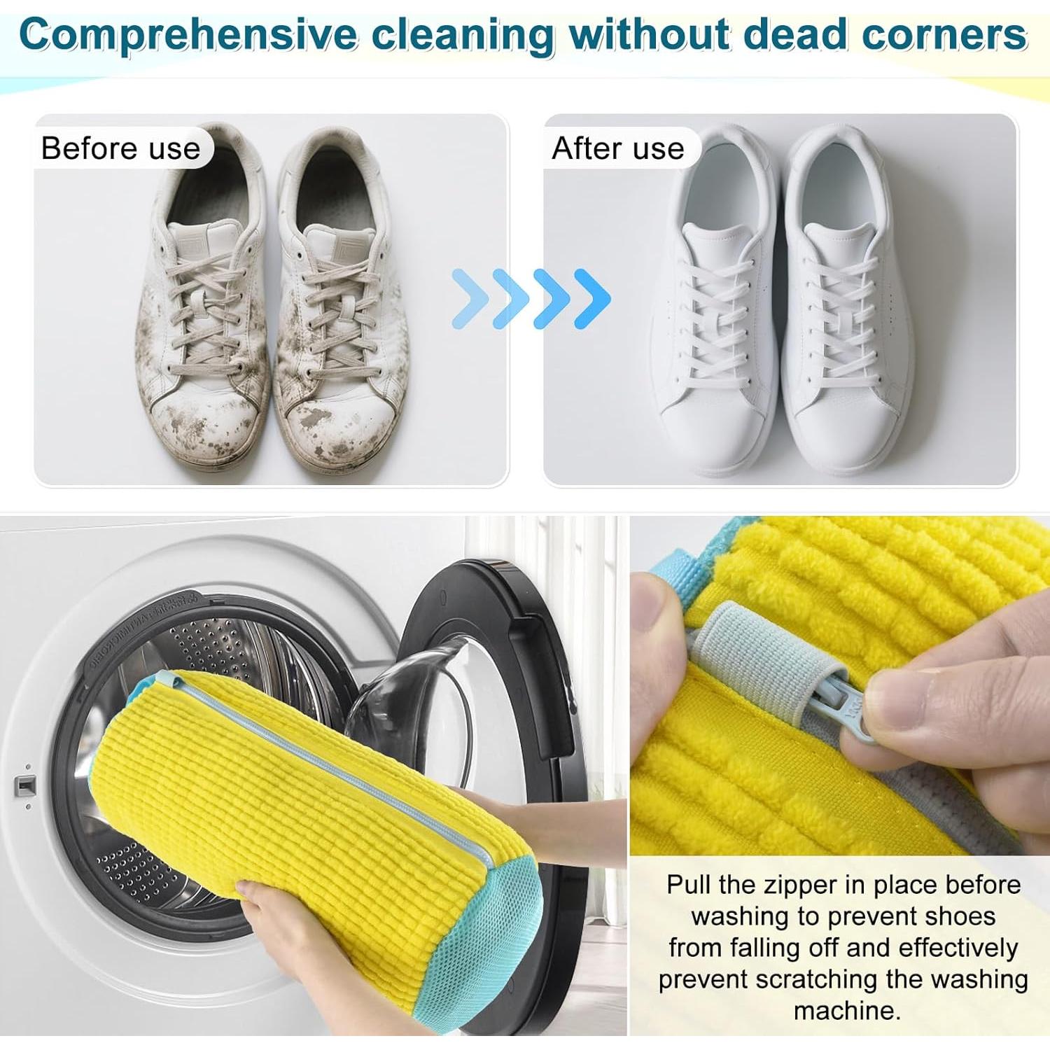 Bolsa de Lavado de Zapatos Heuihm Amarillo 40x20 cm Reutilizable