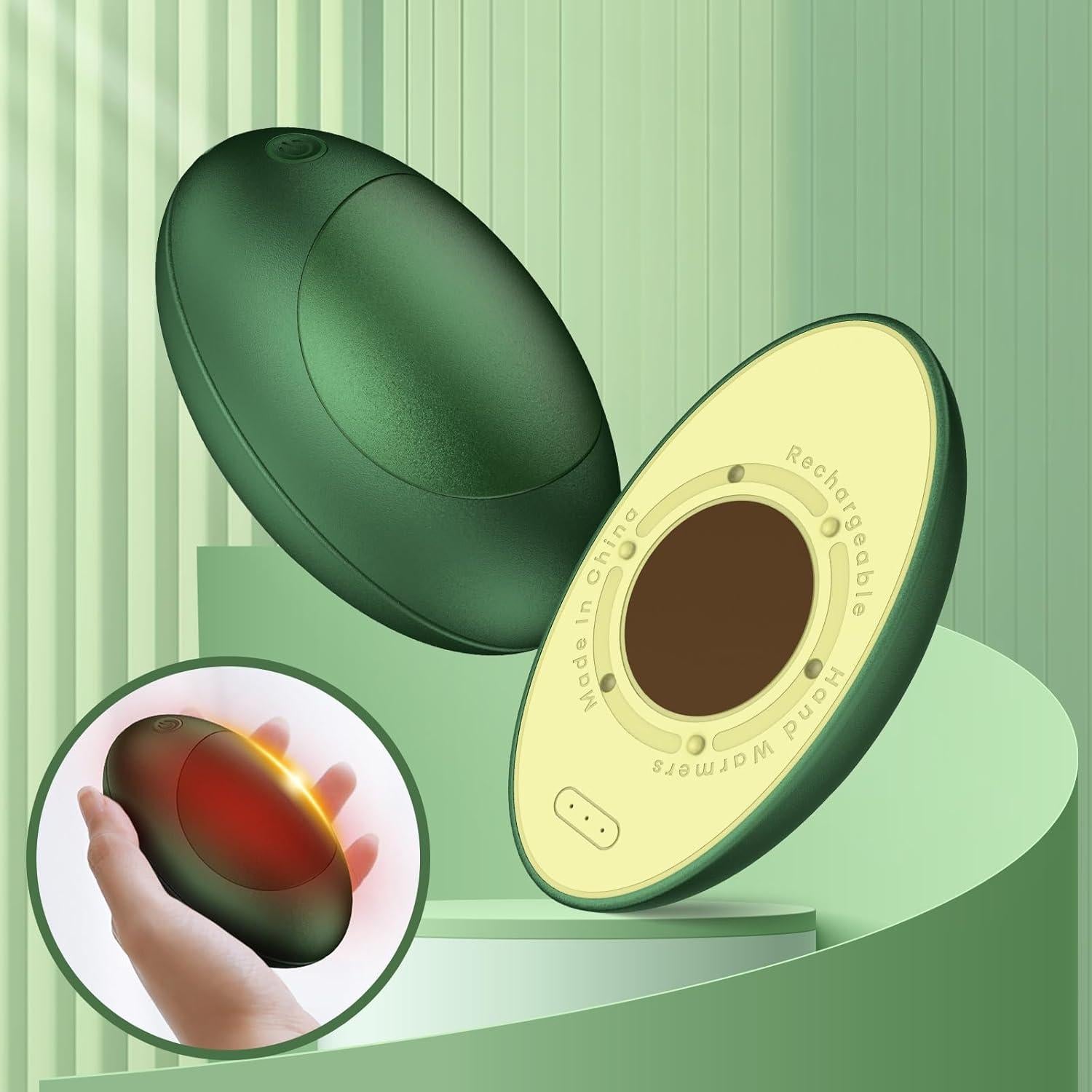 Calentadores de Manos Recargables Fostex 2 Pack 5000mAh Aguacate