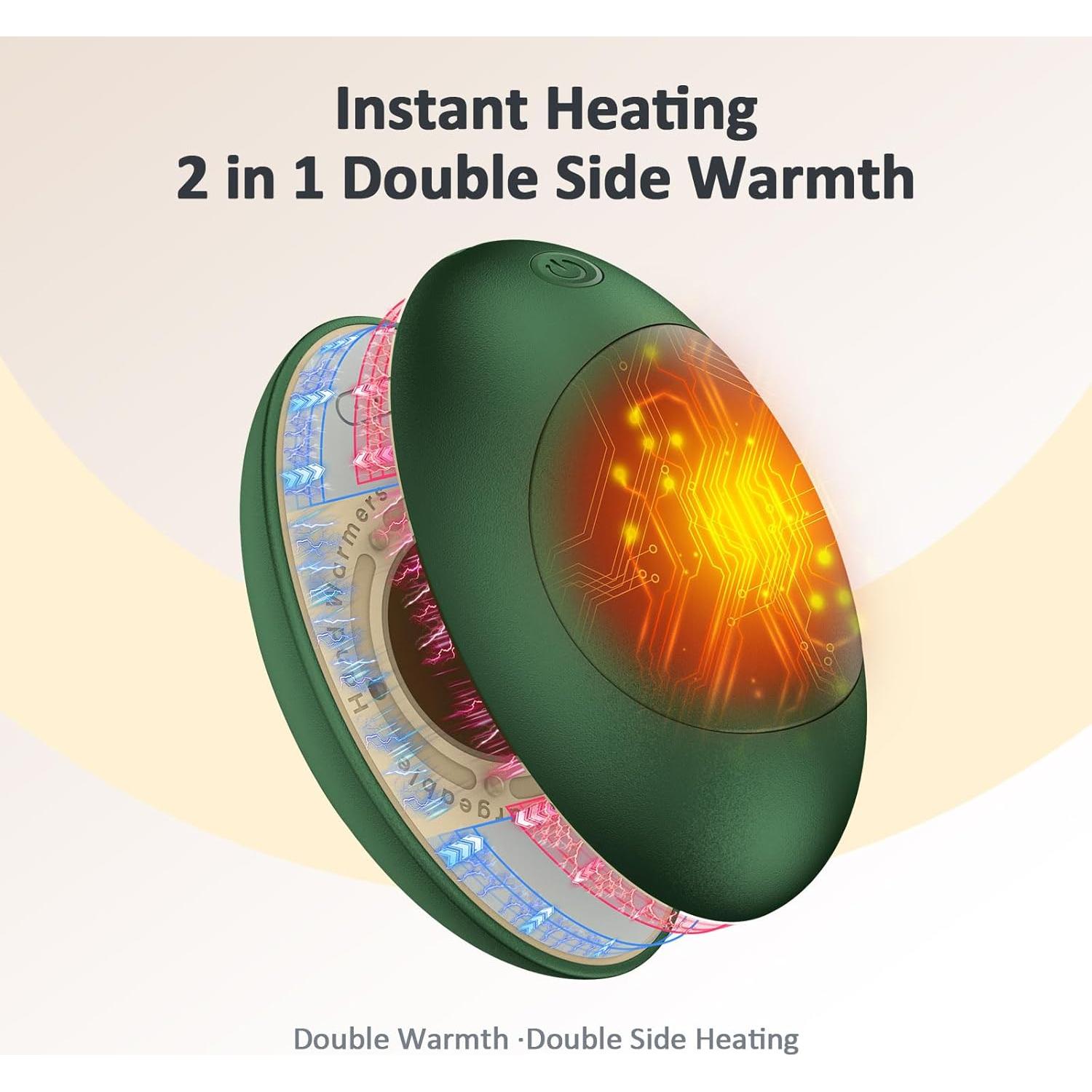 Calentadores de Manos Recargables Fostex 2 Pack 5000mAh Aguacate