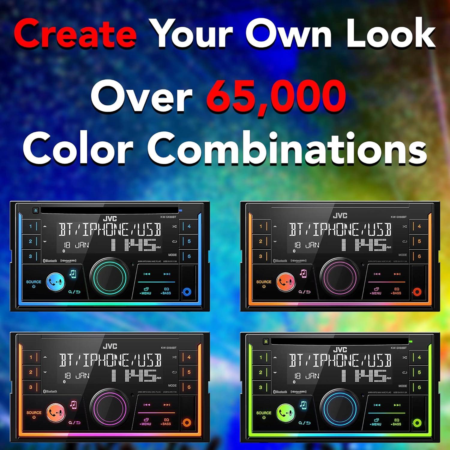 Estéreo de Medios Digitales JVC KW-SX88BT Bluetooth Doble Din