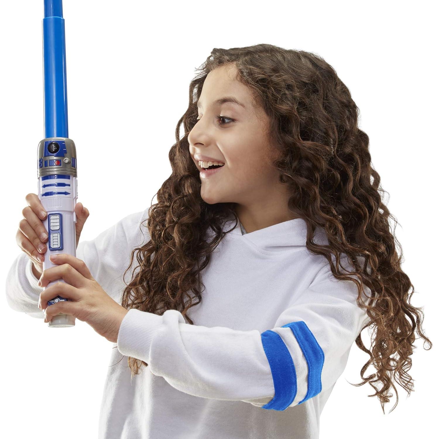 Sable de Luz R2-D2 Hasbro Extensible Azul para Niños